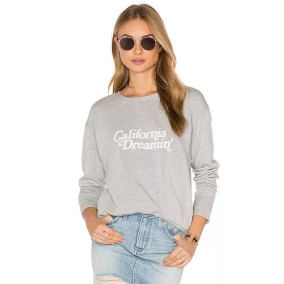 Daydreamer Sweaters - DAYDREAMER California Dreamin' Grey Sweatshirt